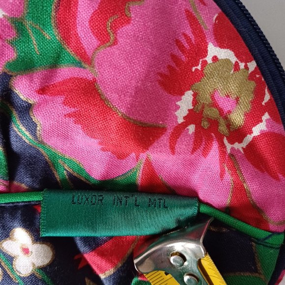 Vintage Guy Laroche Paris Montrel Floral Makeup Pouch Bag Travel Organiser - Picture 4 of 9